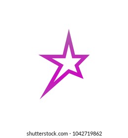 Abstract star logo and icon design template