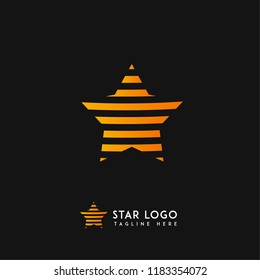 Abstract star logo icon design template