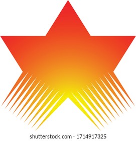 Abstract star logo icon design template elements