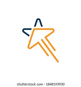 Abstract star logo icon design template Vector