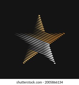 Abstract Star Logo icon Design Vector template. Simple and Elegant Star Logo design concept. Star Logo icon vector design template for business, branding, company, website, symbol, corporate, logo.