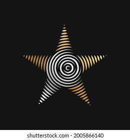 Abstract Star Logo icon Design Vector template. Simple and Elegant Star Logo design concept. Star Logo icon vector design template for business, branding, company, website, symbol, corporate, logo.
