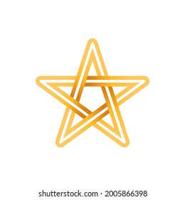 Resumen de la plantilla del vector de diseño del icono del logotipo de la estrella. Concepto de diseño con logotipo Star sencillo y elegante. Plantilla de diseño vectorial de icono del logotipo de estrella para empresas, marca, empresa, sitio web, símbolo, empresa, logotipo.