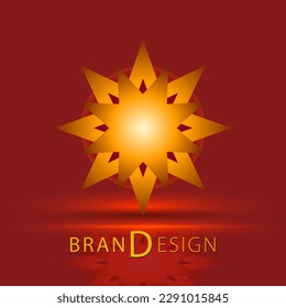 Abstract star logo icon design template elements