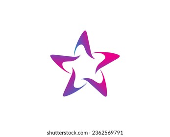 Resumen de elementos de plantilla de diseño de icono de estrella