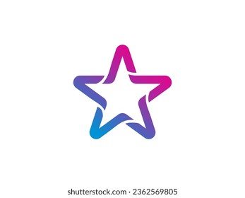Abstract star logo icon design template elements