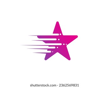 Resumen de elementos de plantilla de diseño de icono de estrella