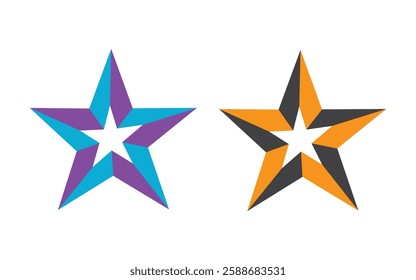 Abstract star logo icon design template elements Unique and modern the cleanliness star logo vector