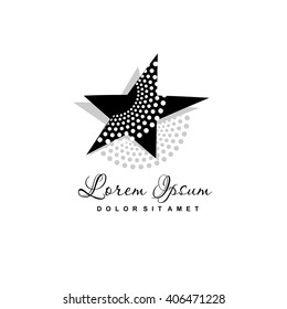 Abstract star logo icon design template elements