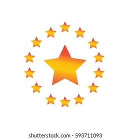 Abstract star logo icon design template elements/Spain