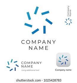 Abstract Star Logo Modern Simple and Clean Identity Brand and App Icon Commercial Symbol Concept Set Template Vector