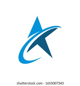 The abstract star logo template