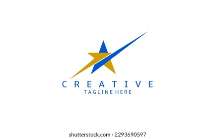 Abstract star logo template in vector. Elegant and modern business logo.