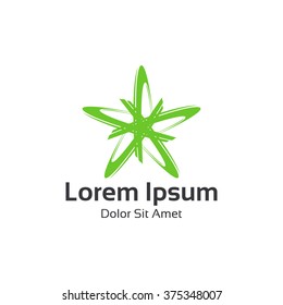 Abstract star logo template. Star vector logo design branding corporate identity. Simple modern star vector .