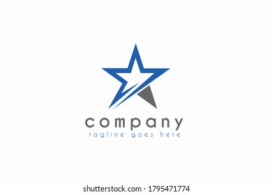 Abstract Star Logo. Usable for Business,App and Technology. Flat Vector Logo Design Template Element.