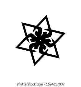 abstract star logo vector isolated on white background. web icon vector illustration. designed to show variations, community, unity, different, and friendship. suitable for business or others activit