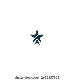 Abstract Star Logo with White Background