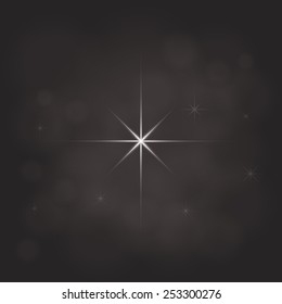 abstract star magic light sky bubble blur dark background