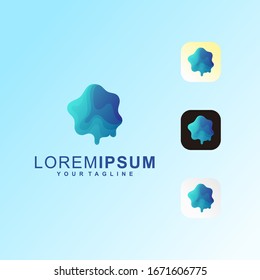 Vector con logotipo Star Melt Premium