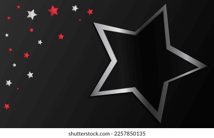 abstract star on black background
