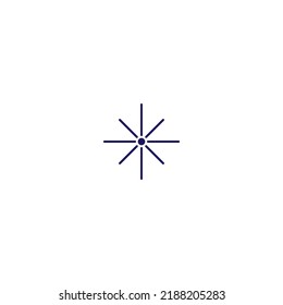 Abstract star on white background