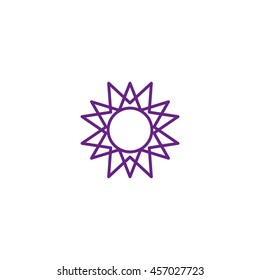 Abstract Star Outline Symbol Vector