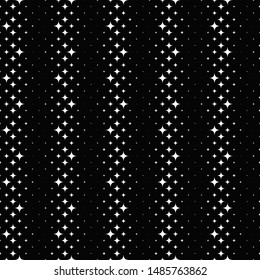 Abstract star pattern background - monochrome vector graphic design