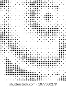 Abstract Star Pattern Background Vector Art Illustration