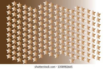 Abstract star pattern brown color background