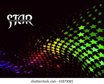 Abstract star pattern design, eps8 vector illustration.