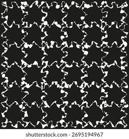 motif étoile Abstrait. Texture géométrique de forme. Design noir et blanc. Image vectorielle, arrière-plan simple. EPS10.