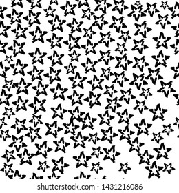 abstract star pattern icon. Abstract monochrome star vector graphics. - Vector