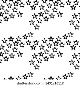 abstract star pattern icon. Abstract monochrome star vector graphics. - Vector