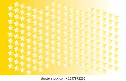 Abstract star pattern yellow color background