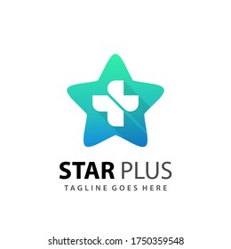 Resumen Plantilla de Ilustración del Vector de diseño del logotipo de Star Plus Medical Icon