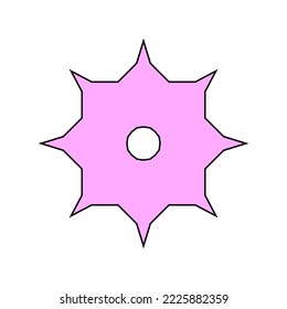 Abstract star in a psychedelic style