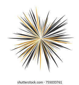 Abstract Star Rays, Holiday Firework, Dynamite Burst, Sun Burst, Star Burst Sunshine, Radiating From the Center of Beams, Abstract Explosion