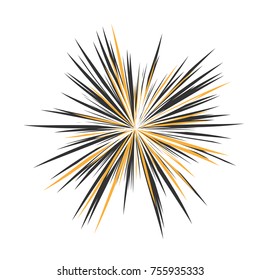 Resumen de Star Rays, fuegos artificiales de vacaciones, ráfagas de dinamismo, ráfagas de sol, brillo de estrella, radiación desde el centro de las vigas, explosión abstracta
