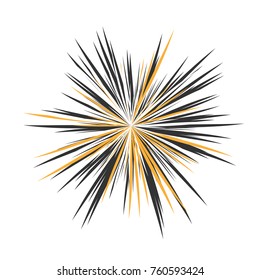 Resumen de Star Rays, fuegos artificiales de vacaciones, ráfagas de dinamismo, ráfagas de sol, brillo de estrella, radiación desde el centro de las vigas, explosión abstracta