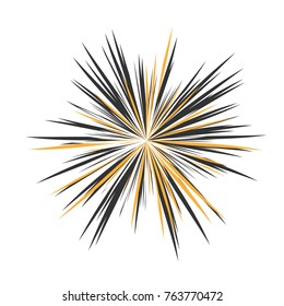 Abstract Star Rays, Holiday Firework, Dynamite Burst, Sun Burst, Star Burst Sunshine, Radiating From the Center of Beams, Abstract Explosion