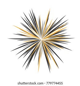 Abstract Star Rays, Holiday Firework, Dynamite Burst, Sun Burst, Star Burst Sunshine, Radiating From the Center of Beams, Abstract Explosion