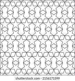 Abstract Star Shape Outline Pattern