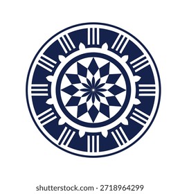 Abstractas diseño de logotipo Sunburst en forma de estrella. Ornamento geométrico de pétalos afilados para la agencia espiritual, de bienestar o creativa