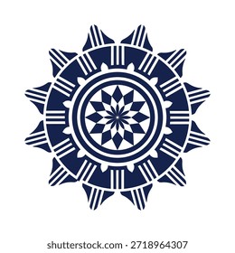 Abstractas diseño de logotipo Sunburst en forma de estrella. Ornamento geométrico de pétalos afilados para la agencia espiritual, de bienestar o creativa