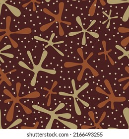 abstract star shape textile pattern