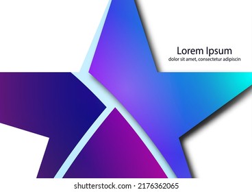 Abstract star sign Corporate identity Corporate vector fancy logo design template isolated on white background