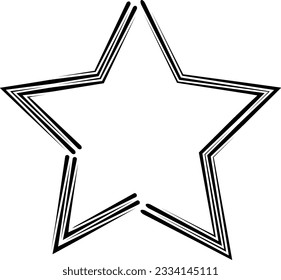 Abstract star. spiral form, Texture with wavy, billowy lines. Optical art background. Wave design black and white. Design element for prints, web, template