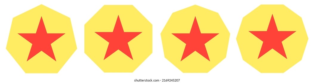 Abstract star symbol, icon vector graphics, illustration