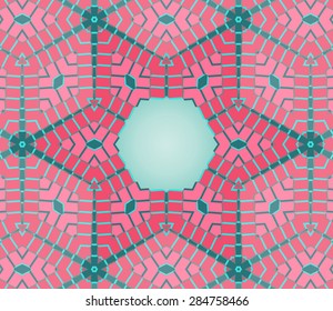 Abstract star text template of pink, red and green colors