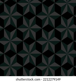 Abstract star texture vector dark seamless background.  Geometric vector pattern background for design